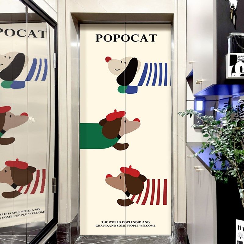 电梯门贴纸自粘防水腊肠小狗装饰门贴一梯一户创意家用升降梯贴画,家居饰品,门贴,淘宝优惠券,粉丝福利购,淘宝优惠卷