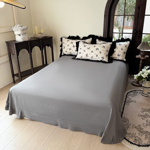 2025a Hepburn Style Pure Washed tton Lace Four-piece Set Pri