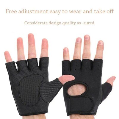 Women Men Fitness Gym Gloves Weightlifting Gloves Half Finge