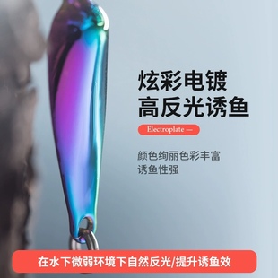 路亚饵飞蛾亮片旋转瓜子翘嘴鲈鱼鳡鱼黑鱼罗飞假饵炫彩仿生饵