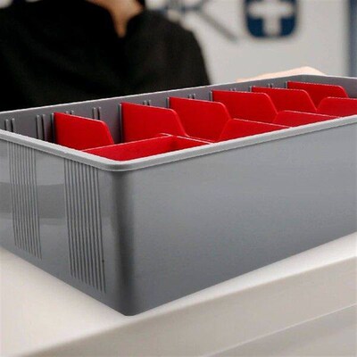 Register Holder Storage Stand Box Drawer Plastic Accessory