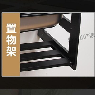 Kitchen Stainless Steel Sink Wall Hanging Single Trough Simp