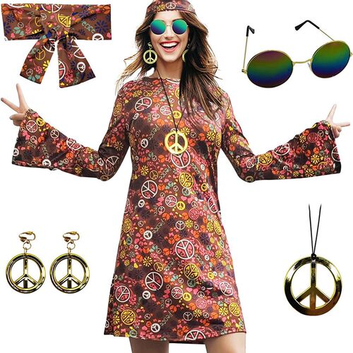 pcs Set s s Women Hippie Costume Accessories Hippie Disco