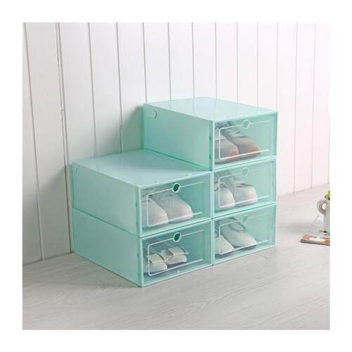 3PCS Transparent plastic shoe box dustproof Shoes cabinet