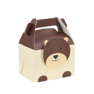 6Pcs/lot Lovely animal candy box Lion Fox Elephant gift box