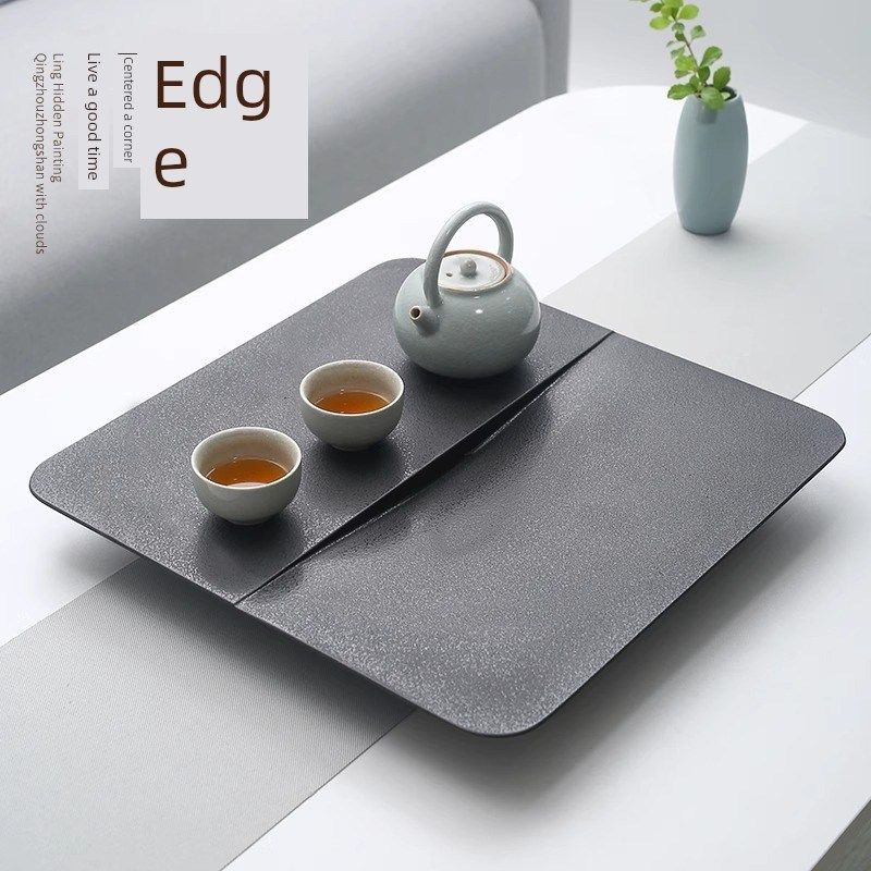 天然整块乌金石茶盘简约日式石头小茶台方盘家用功夫茶具托海,餐饮具,茶盘,淘宝优惠券,粉丝福利购,淘宝优惠卷