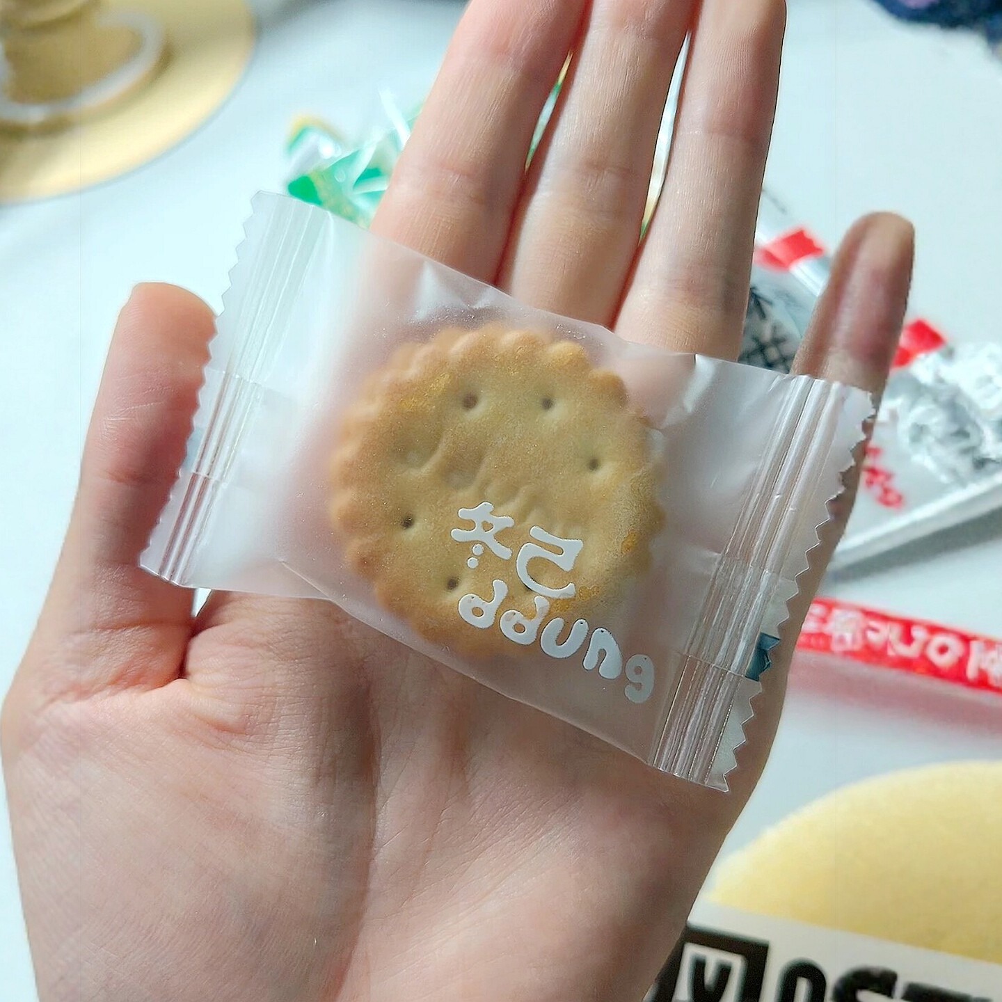 冬己咸蛋黄麦芽糖饼干网红黑糖麦芽糖焦糖小圆饼办公室休闲小零食