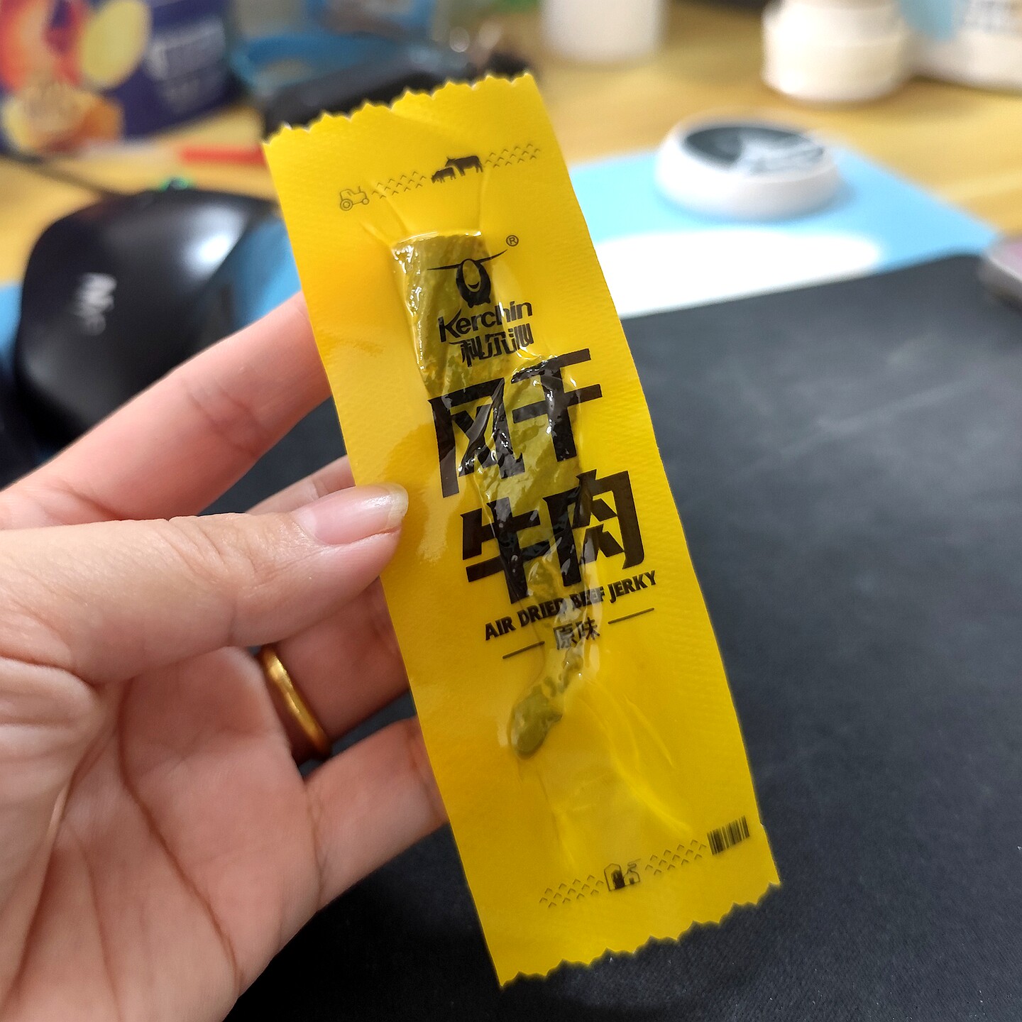 科尔沁手撕风干牛肉干238g内蒙古特产孕妇解馋零食品独立包装小吃
