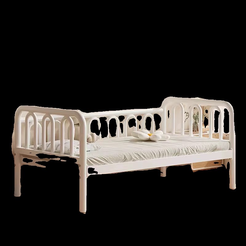 儿童床拼接床铁艺加高护栏婴儿床男孩女孩公主床单人床加宽床边床