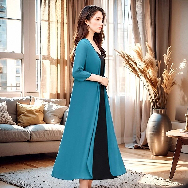 妈妈装雪纺防晒衣七分袖显瘦外搭开衫时尚披肩连衣裙女宽松空调衫,女装/女士精品,连衣裙,淘宝优惠券,粉丝福利购,淘宝优惠卷