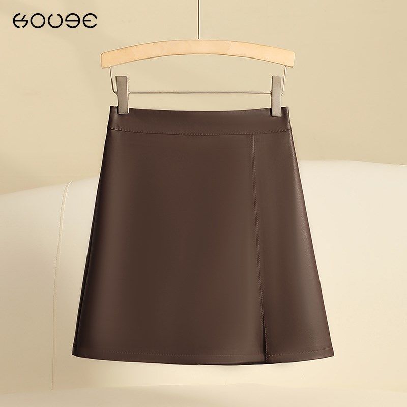 小皮裙半身裙女春秋季2024新款高腰a字裙显瘦pu皮裙子小个子短裙,女装/女士精品,半身裙,淘宝优惠券,粉丝福利购,淘宝优惠卷