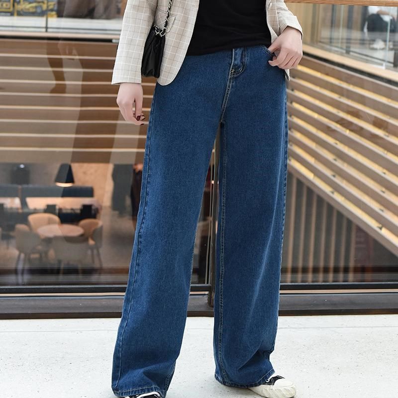 孕妇裤子2024年新款直筒裤春秋季高腰托腹长裤蓝色秋冬加绒阔腿裤,孕妇装/孕产妇用品/营养,孕妇休闲裤,淘宝优惠券,粉丝福利购,淘宝优惠卷