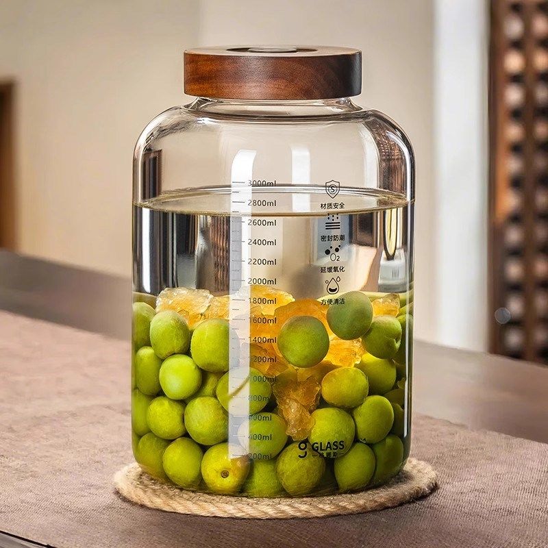自动排气泡酒玻璃瓶青梅酒专用酒瓶空瓶子果酒罐容器食品级密封罐,厨房/烹饪用具,密封罐,淘宝优惠券,粉丝福利购,淘宝优惠卷