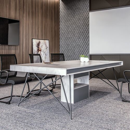 大小型会议桌长桌接待洽谈桌椅组合长桌子工作台办公家具简约现代