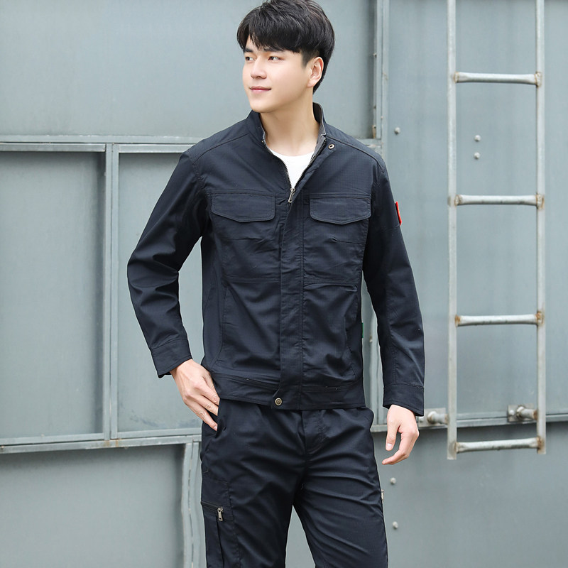 春秋高质量舒适迷彩工作服套装