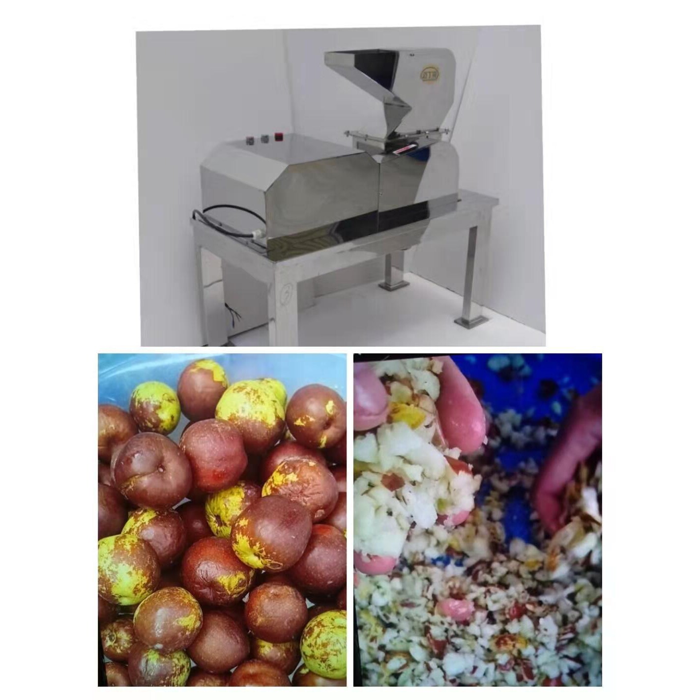 迈丁哥冰冻水果破碎机果肉果酱工业碎果机酿酒桃子梨蓝莓破碎机