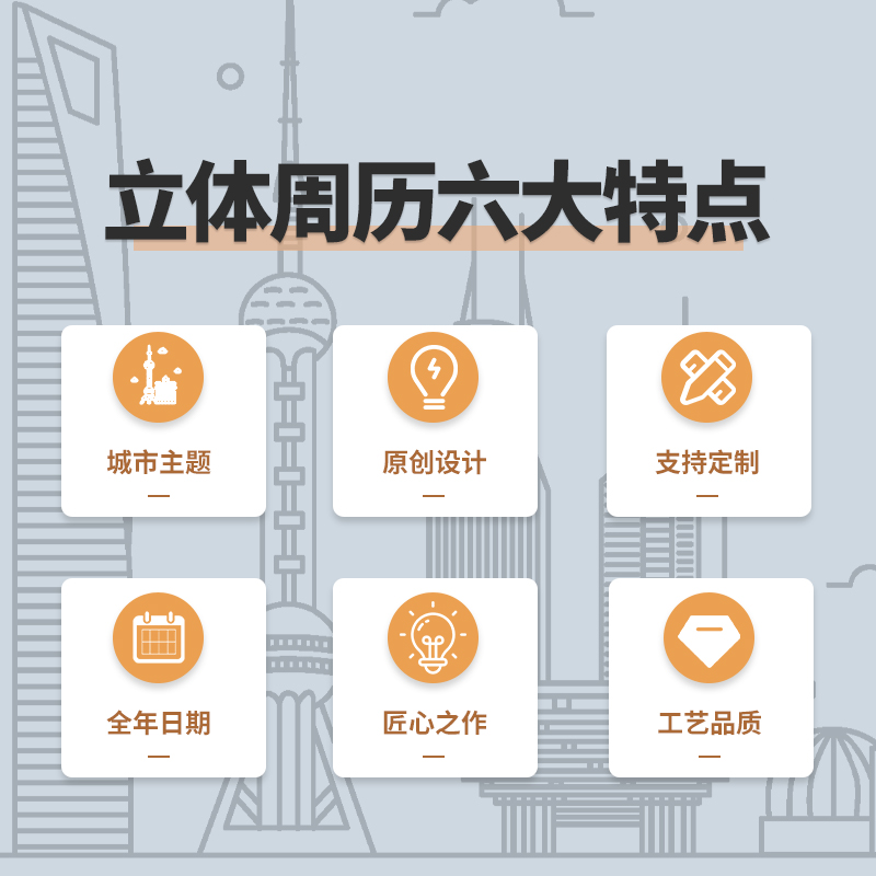 2023年相框立体日历深圳纸雕手撕台历新国潮桌面摆件新年送人礼物