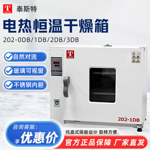 天津泰斯特202-0DB/1DB/2DB/3DB 实验室高温烘箱电热恒温干燥箱