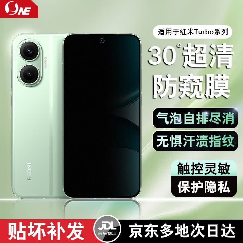 NE适用红米Turbo5/4/3/2ProMax手机屏幕保护膜贴膜磨砂防偷窥膜电竞游戏膜防指纹抗反光软膜 ONE PRO