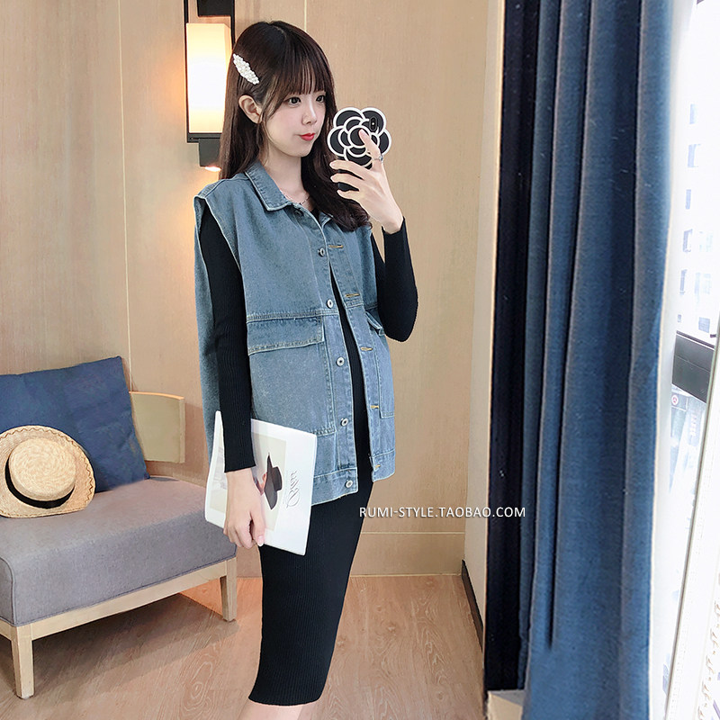 孕妇装秋装套装打底毛衣中长时尚秋冬款潮妈马甲针织连衣裙两件套,孕妇装/孕产妇用品/营养,套装,淘宝优惠券,粉丝福利购,淘宝优惠卷