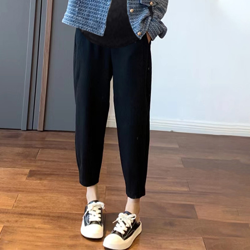 孕妇裤子女夏季2023新款外穿显瘦哈伦裤薄款宽松百搭九分裤萝卜裤,孕妇装/孕产妇用品/营养,孕妇打底裤,淘宝优惠券,粉丝福利购,淘宝优惠卷