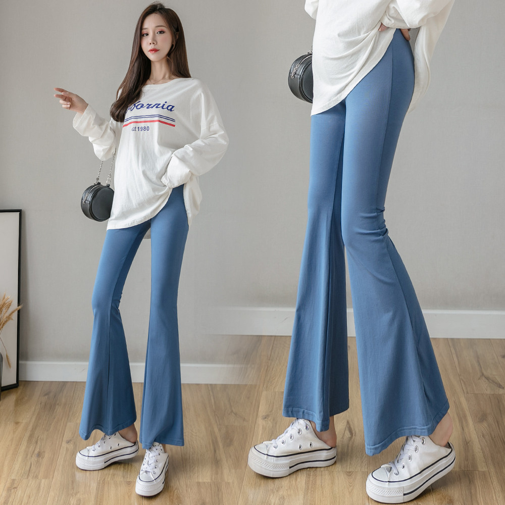 孕妇裤春秋季时尚韩版低腰纯棉托腹喇叭长裤打底裤秋季孕妇九分裤,孕妇装/孕产妇用品/营养,孕妇打底裤,淘宝优惠券,粉丝福利购,淘宝优惠卷