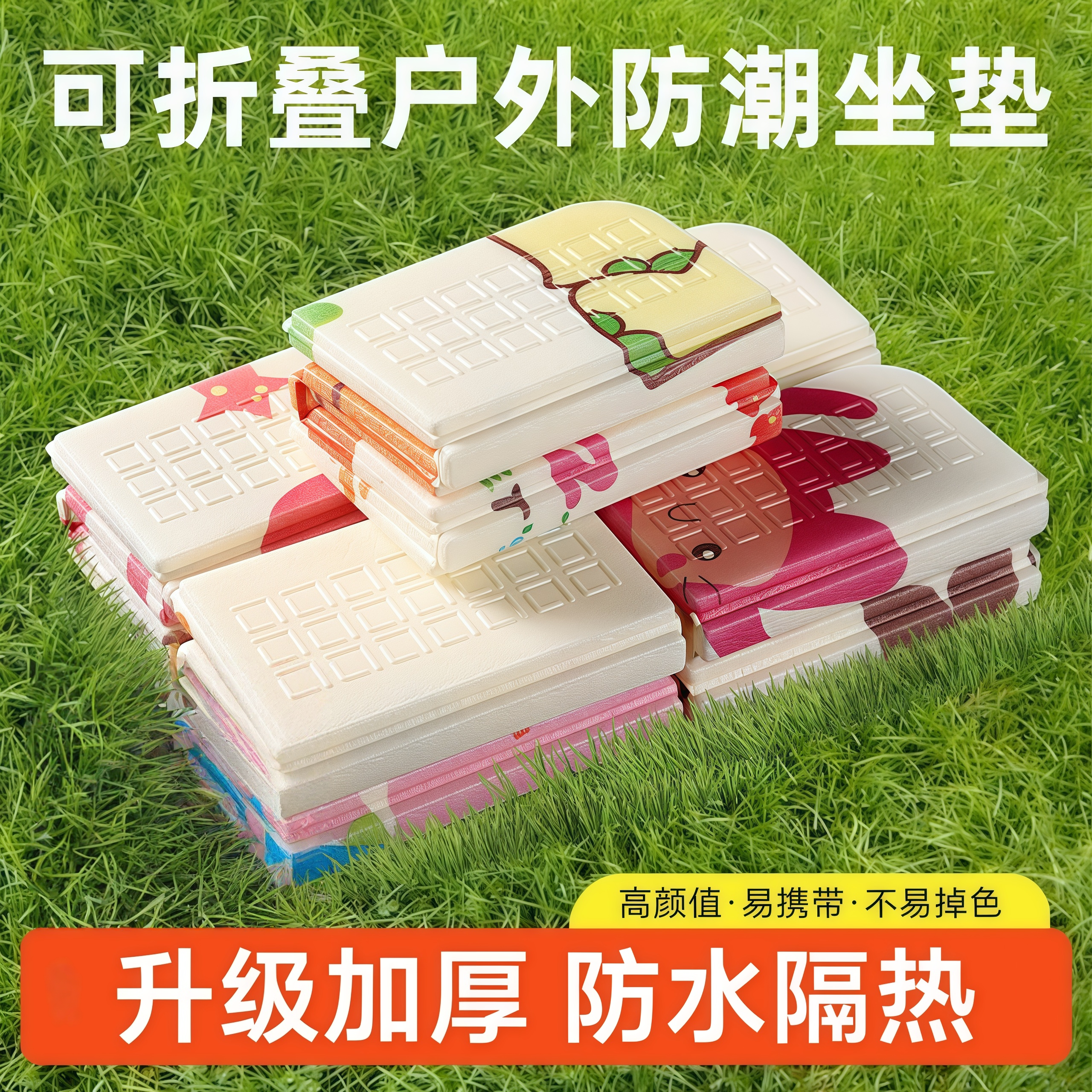 户外折叠坐垫便携防潮垫防水隔凉图片