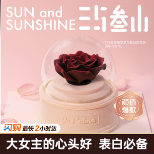 三与叁山 玫瑰之吻慕斯蛋糕5英寸生日节日蛋糕同城配送小时达