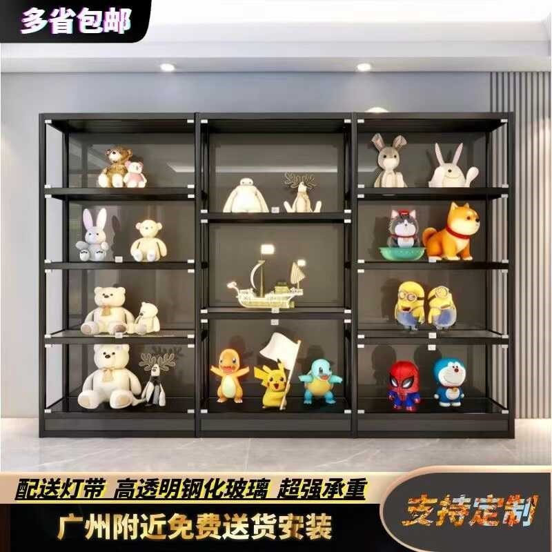 玻璃展示柜手办模型摆放柜家用展示柜透明玻O璃陈列柜奖牌奖杯展