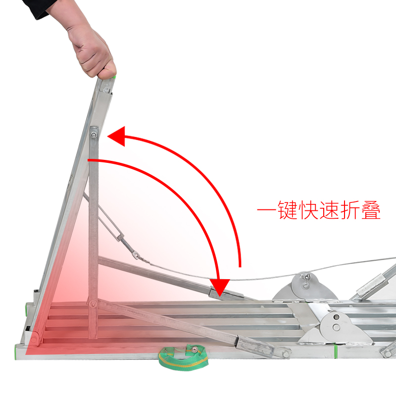 马凳折叠工程升降加厚铝合金装修可升降多功能刮腻子平台脚手架