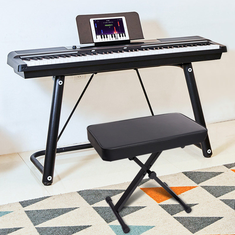 古筝专用练琴凳电子琴电钢琴吉他二胡儿童可携带单人折叠升降凳子
