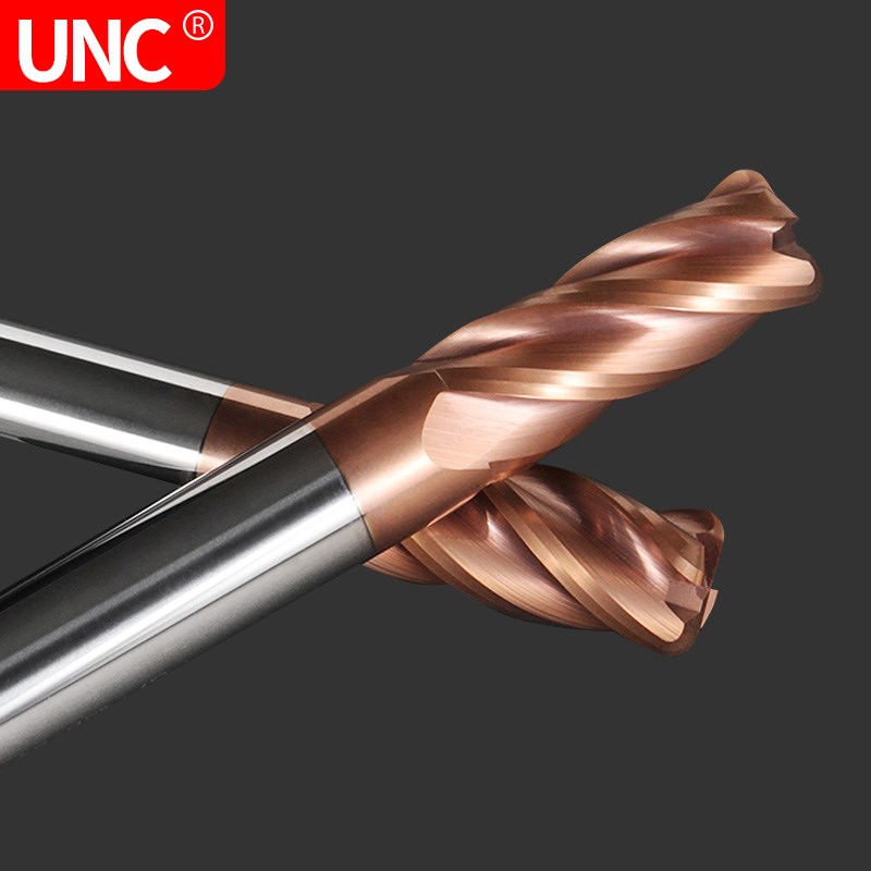 60度钨钢合金圆鼻刀牛鼻子刀立铣刀4R0.5 6R1 8R2 10R3 R1.5加长