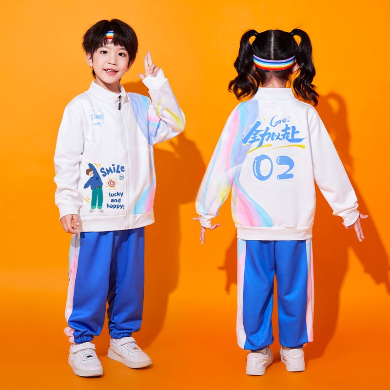 儿童啦啦队演出服装小学生运动会开幕式中国表演服幼儿园班服