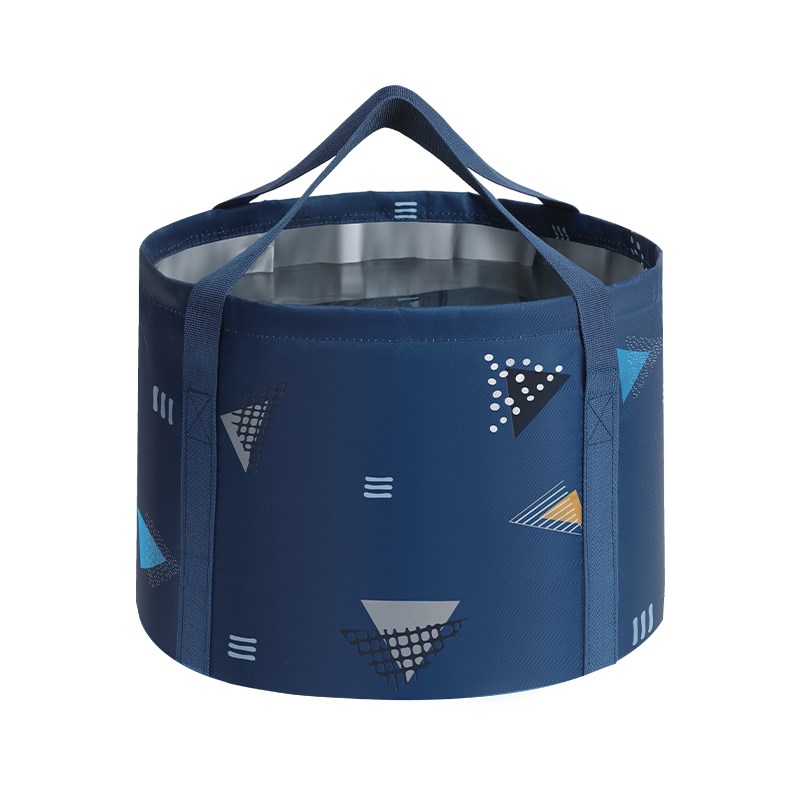 户外折叠盆水盆便携式旅行洗衣洗脸盆加厚保温泡脚袋洗脚盆泡脚桶