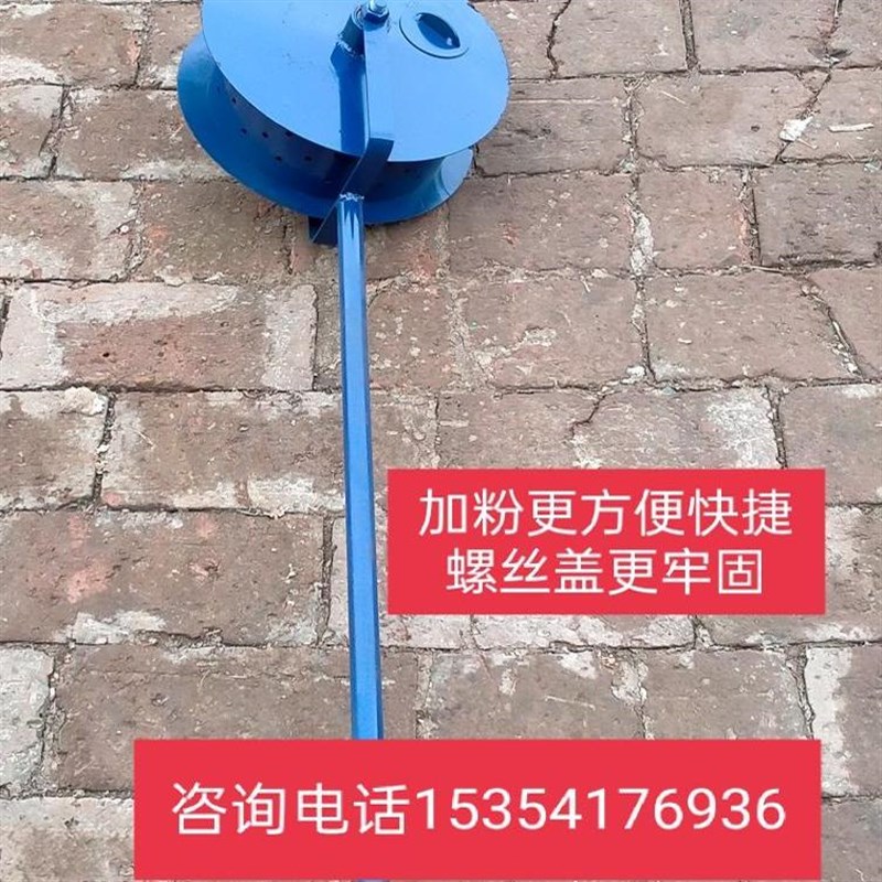 多功能道路撒白灰施工具工地公路划线撒石灰粉机基建画双轮标线器