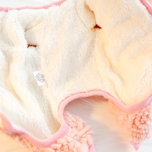 狗狗衣服冬装 四脚包肚护肚绝育服保暖棉衣小型犬泰迪宠物4795 厚款