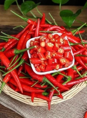 云南新鲜小米辣椒现摘红辣椒小米辣剁椒辣椒新鲜小米辣椒1-5斤装