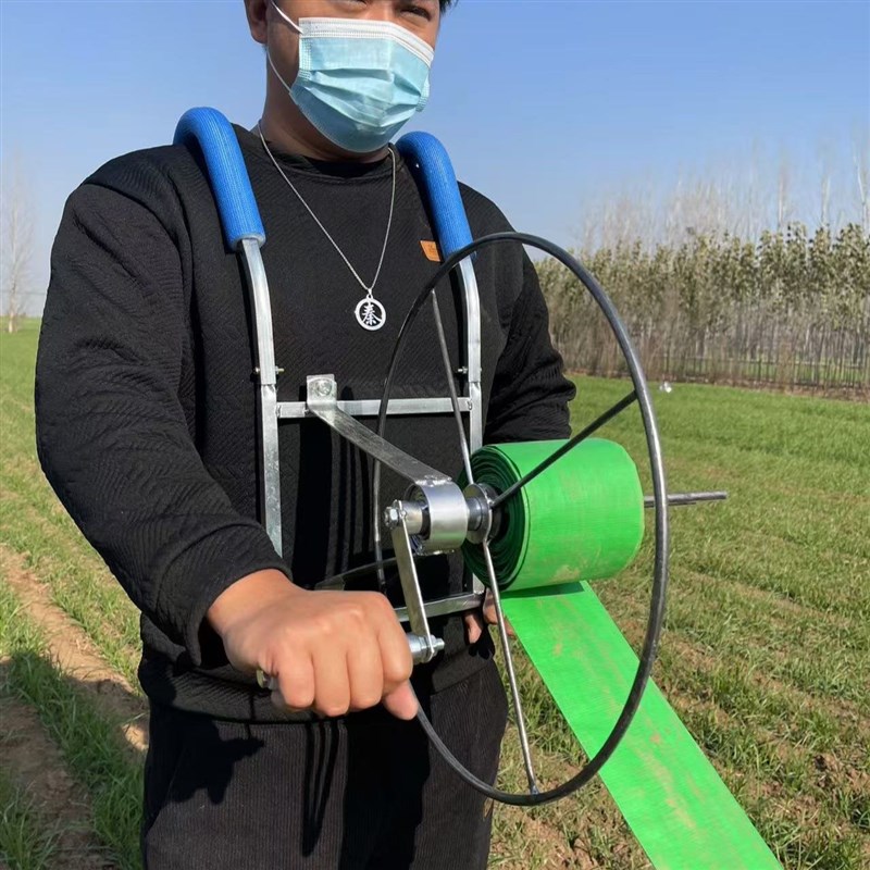 手摇水带收卷器肩背式卷管浇地灌溉工具收管架快速便捷收卷器