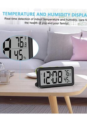 Smart LED Clock Bedside Digital Alarm Clocks Desktop Table E
