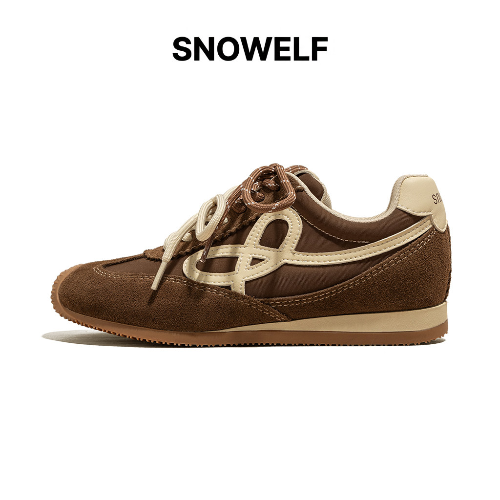 Snowelf复古德训鞋女款冬季新款鞋子内增高厚底鞋轻便运动休闲鞋,女鞋,时尚休闲鞋,淘宝优惠券,粉丝福利购,淘宝优惠卷