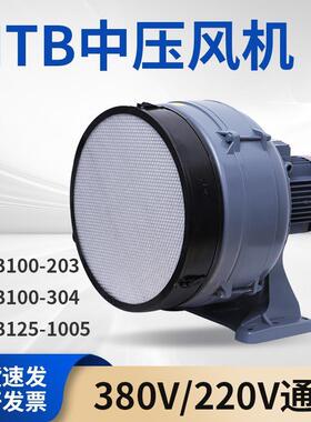 中压风机HTB125-10057.5KW机械冷却用多段式鼓风机排风机节能高效