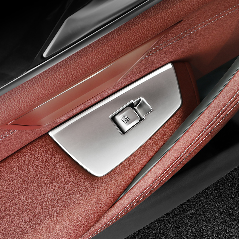 宝马新5系X1X3X4改装525/530Li车窗按键框升降面板内饰改装饰用品