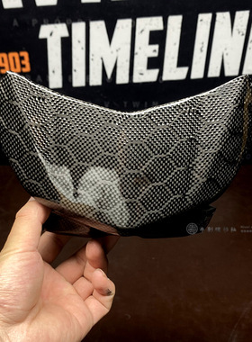 小牛改装 电动车U+/M/NQI/N1S NGT挡风板蜂窝纯碳纤维花FC155风挡