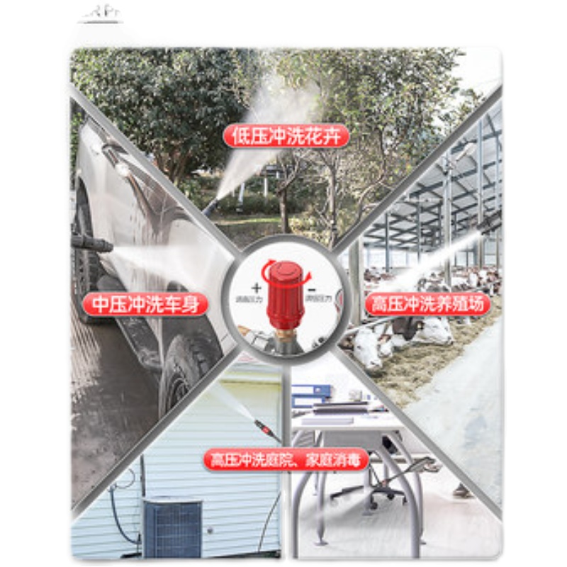 杰诺洗车机高压水泵家用h2s220v大功率便携式神器刷车水抢洗车机