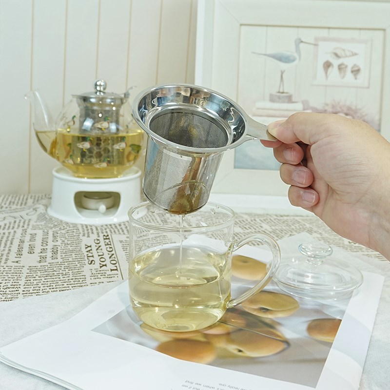 杯子茶漏茶滤茶叶过滤器茶隔办公室泡茶不锈钢滤网便携茶水分离器