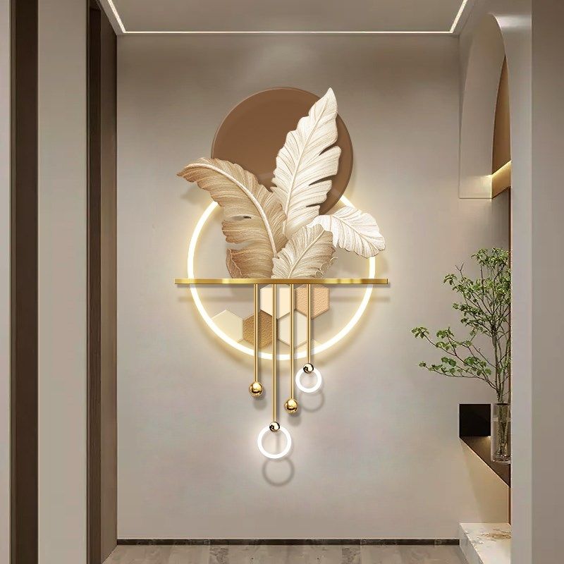 家大业大玄关装饰画过道走廊尽头挂画立体轻奢发光壁灯画,家居饰品,氛围画/灯画,淘宝优惠券,粉丝福利购,淘宝优惠卷