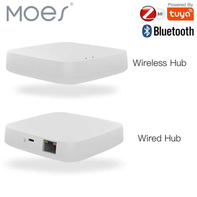 Tuya ZigBee Wireless Gateway Hub Wired Multi-mode Bridge Blu