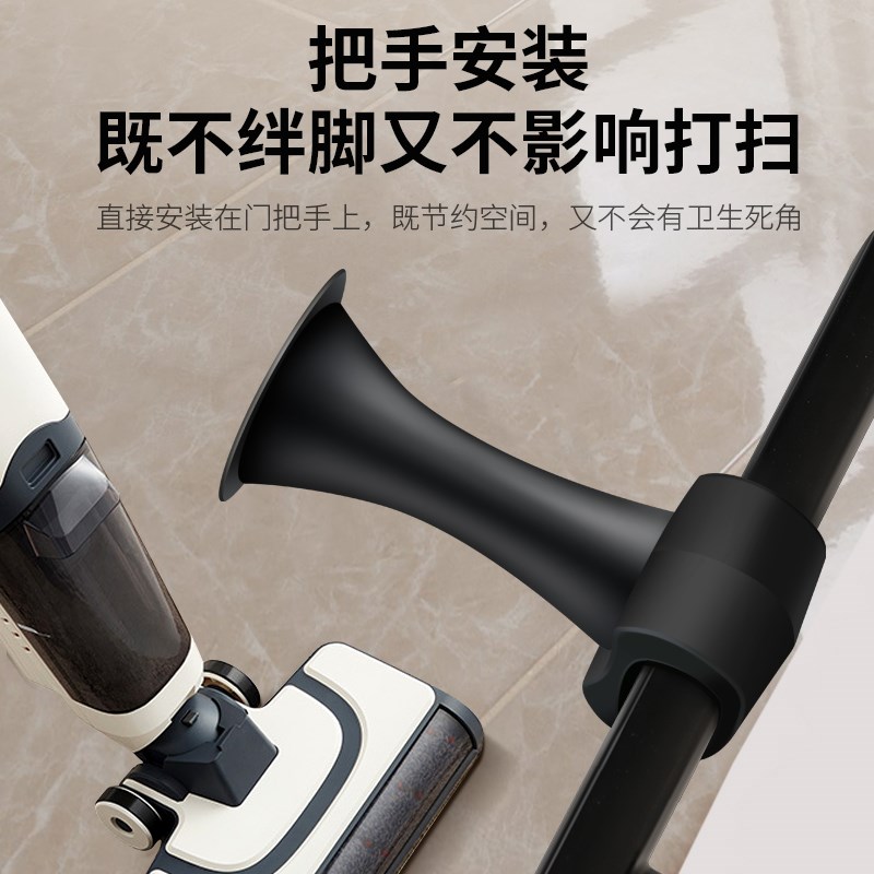 门吸免打孔新款门后吸门固定卫生间玻璃门门把手防撞强磁铁固定器