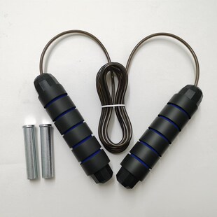 成人钢丝跳绳健身减肥负重铁块中学生中考专用轴承设计不绕绳