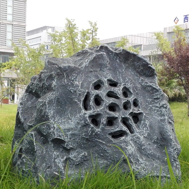 室外草坪音箱户外防水草坪音响喇叭公共广播系统石头假山背景音乐